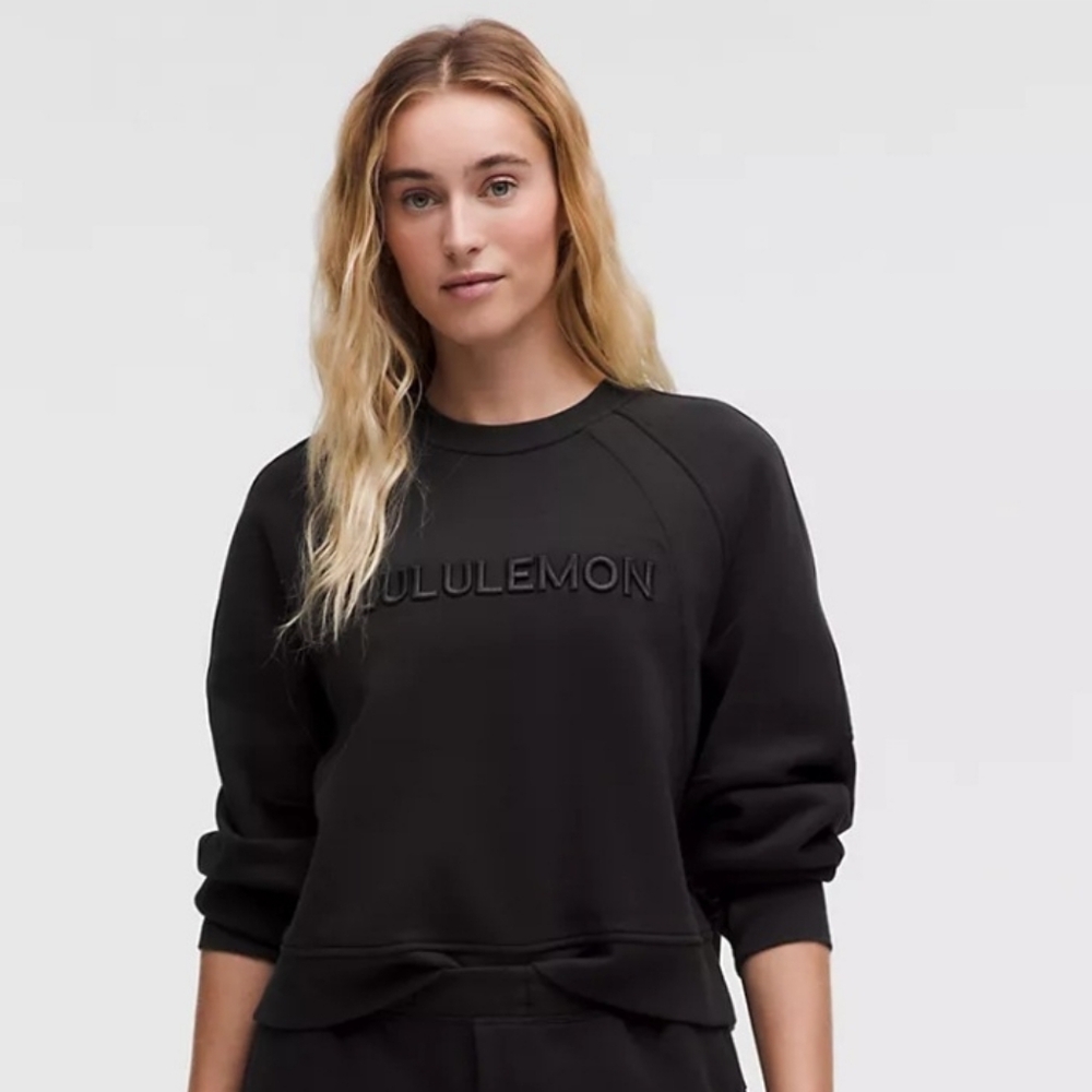 LULULEMON Scuba Oversized Pullover Woodmark. Black. Size XS/S